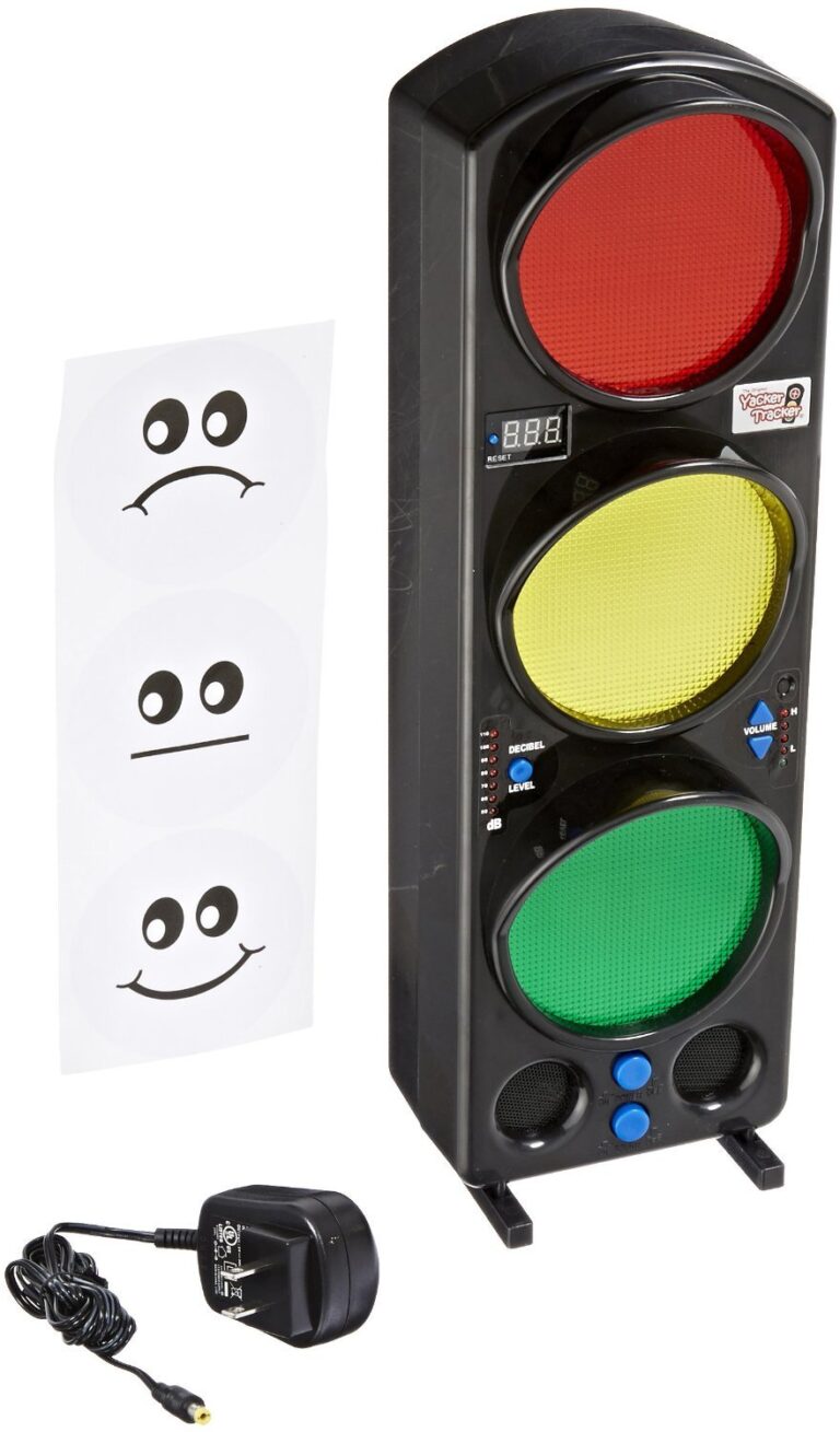 17-Inch Noise Level Monitor with LED Display – Red/Yellow/Green Visual Alert System for Workplace & Classroom Safety