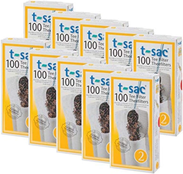 T-Sac Tea Filter Bags, Disposable Tea Infuser, 2-4 Cup Capacity, Number 2-Size, Set of 1,000