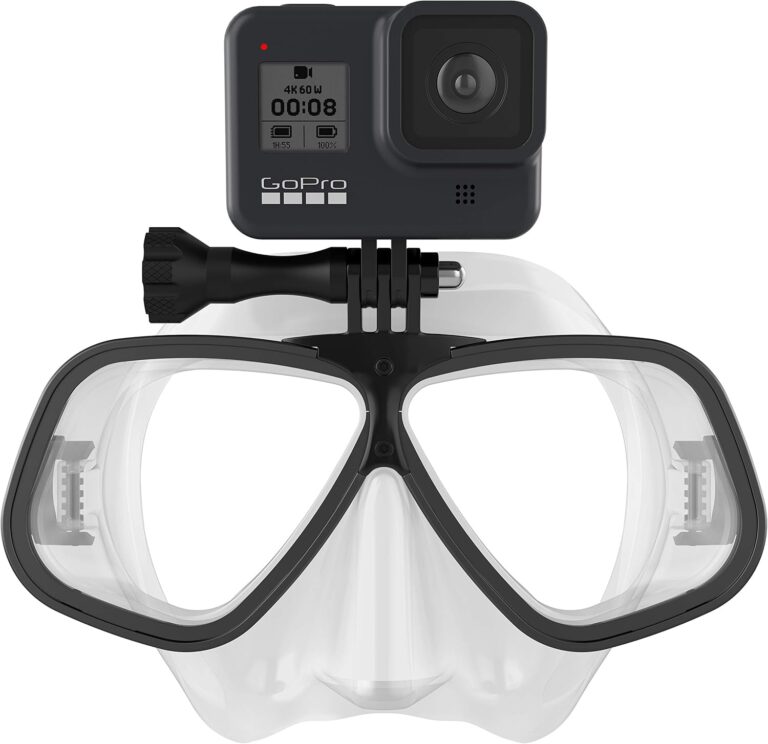 OCTOMASK Clear Dive Mask: Low Volume Scuba & Snorkeling Mask with GoPro Mount for Hero Cameras