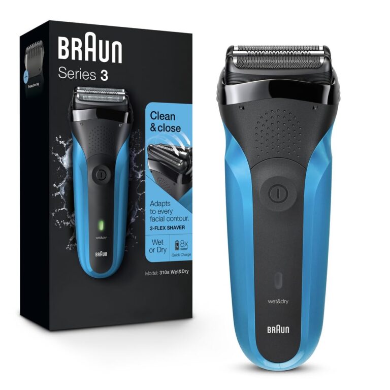 Braun Series 3 310s Electric Foil Shaver for Men | Rechargeable Wet & Dry Shaver