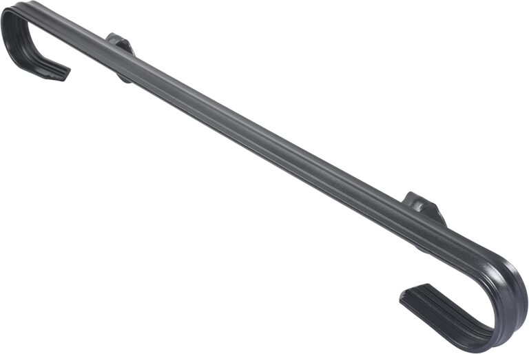 Kenosha Iron 2 Ft Wrought Iron Handrail | Wall Mounted Black Railing for Stairs, Porch & Deck | Made in USA