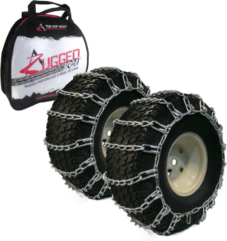 ROP Shop Pair 2 Link TIRE Chains for UTV ATV 4-Wheeler | 18×9.5×8 18×8.5×10 19×9.5×8 Sizes