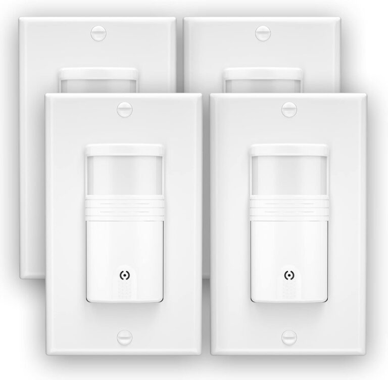 4 Pack 3-Way Motion Sensor Light Switch – Neutral Wire Required, Indoor Occupancy Sensor with Adjustable Timer, UL Certified