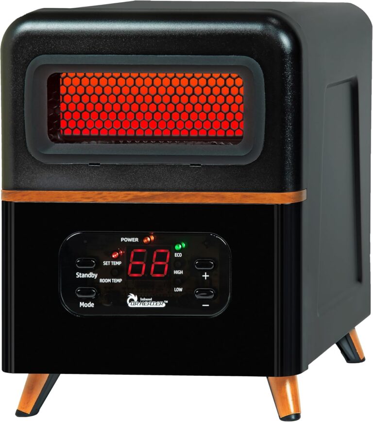DR. INFRARED HEATER DR-978: Upgraded Dual Hybrid Portable Space Heater, 1500W with Remote