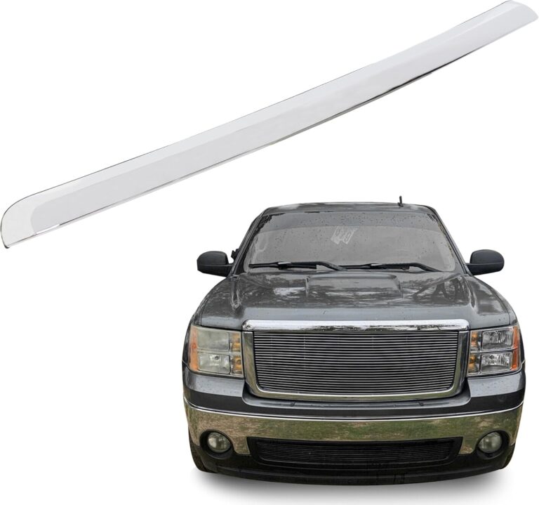 ECOTRIC Truck Hood Molding Trim for 2007-2013 GMC Sierra 1500/2500HD/3500HD | Replaces GM1235109, 10385156
