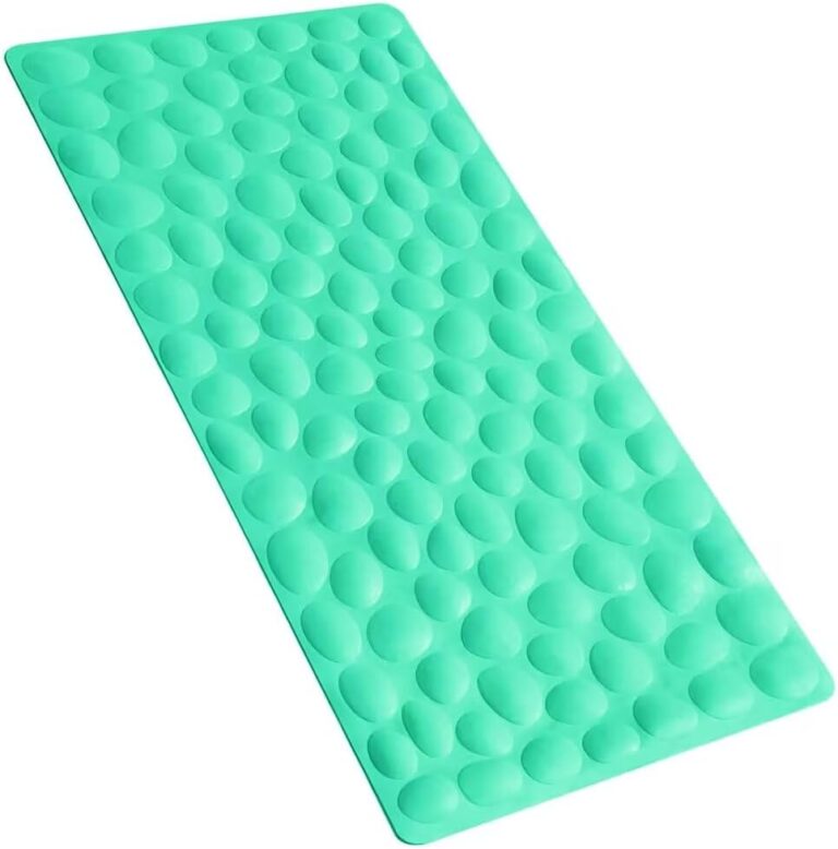 Non-Slip Bathtub Mat with Strong Suction Cups | OTHWAY Soft Rubber Bathmat, Fruit Green, 16×31.5 Inch