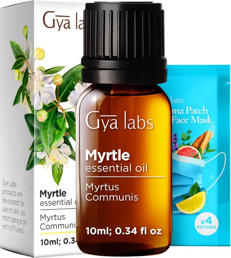 Gya Labs Myrtle Essential Oil for Hair, Skin & Aromatherapy | Diffuser & DIY Candle Scent