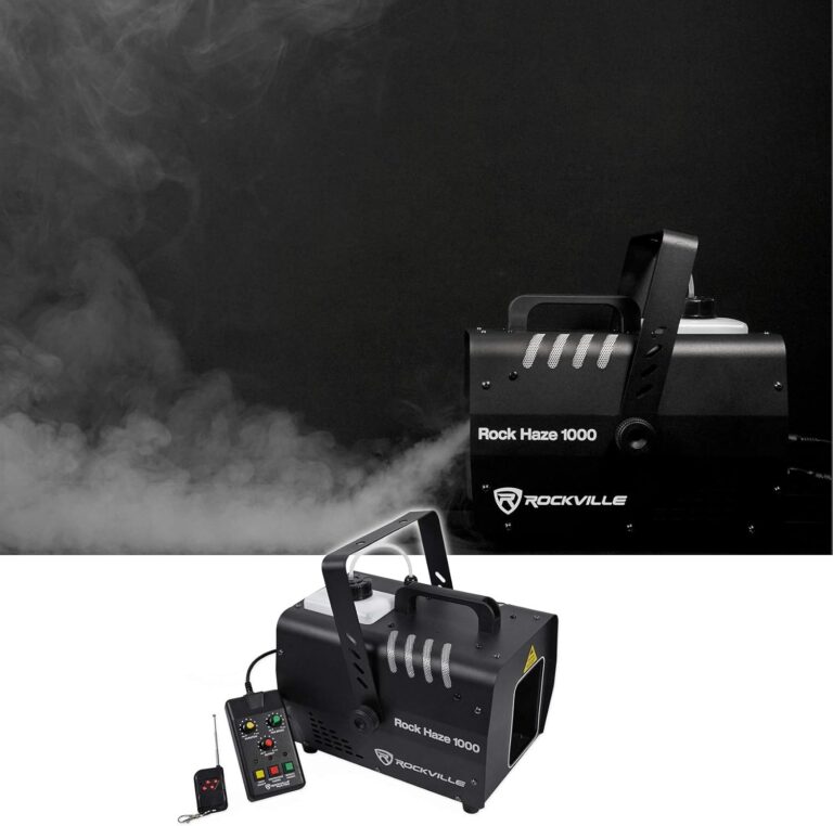 Rockville Rockhaze 1000 CFM DMX Hazer Machine | Water-Based Haze for DJs & Large Venues | Fast Setup, Quiet Fan