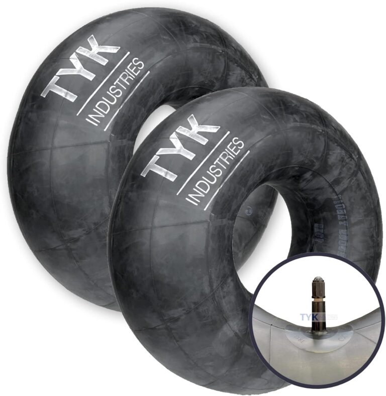 TYK Industries 18X8.50-10 Lawn Mower Tire Inner Tube (2-Pack) with TR13 Valve Stems for Tractors & Trailers