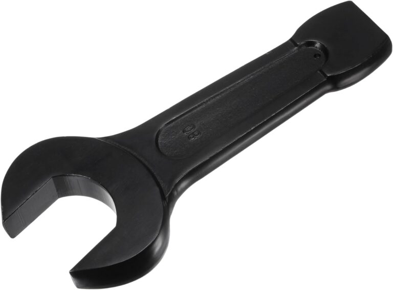 uxcell 80mm Open End Impact Spanner | High Tensile Steel Single Head Wrench Hand Tool for Mechanics