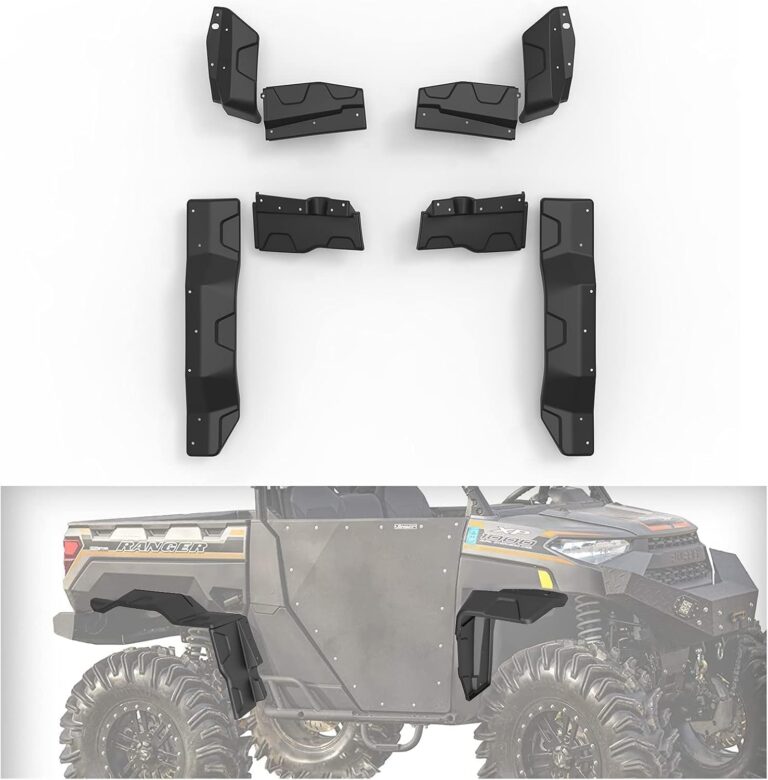 A & UTV PRO Wider Fender Flares & Brush Guard for 2018-2025 Polaris Ranger 1000 XP/Northstar | 8PC XXL Protection Kit