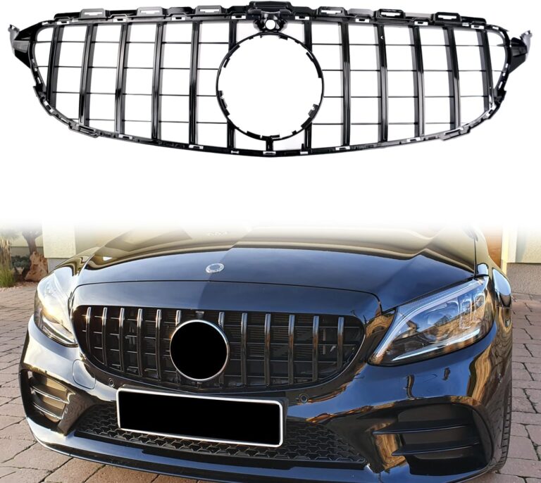 C Class Grill Front Grille for Mercedes C300 C200 C250 2015-2018 with Camera Model | Not for C63 AMG