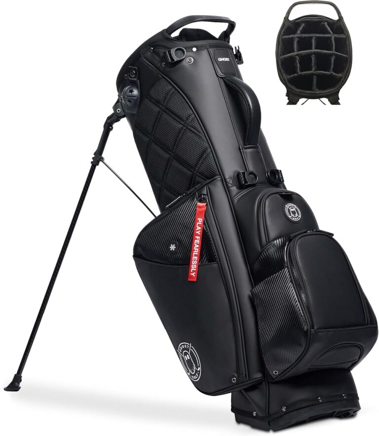 Ghost Golf Stand Bag: Lightweight 14-Way Golf Bag with Magnetic Pocket for Men & Women