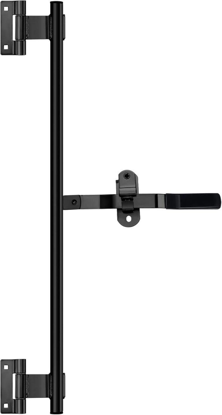 Hicarer Cam Bar Lock for Enclosed Trailer & RV Doors | 36″ Black Zinc-Plated Latch for Folding Ramp Security
