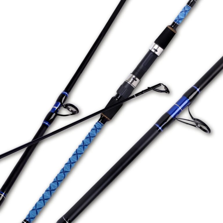 Fiblink Surf Spinning Fishing Rod: Carbon Travel Rod 2/3/4 Piece, 9′-15′ | Cast Farther, Travel Easier