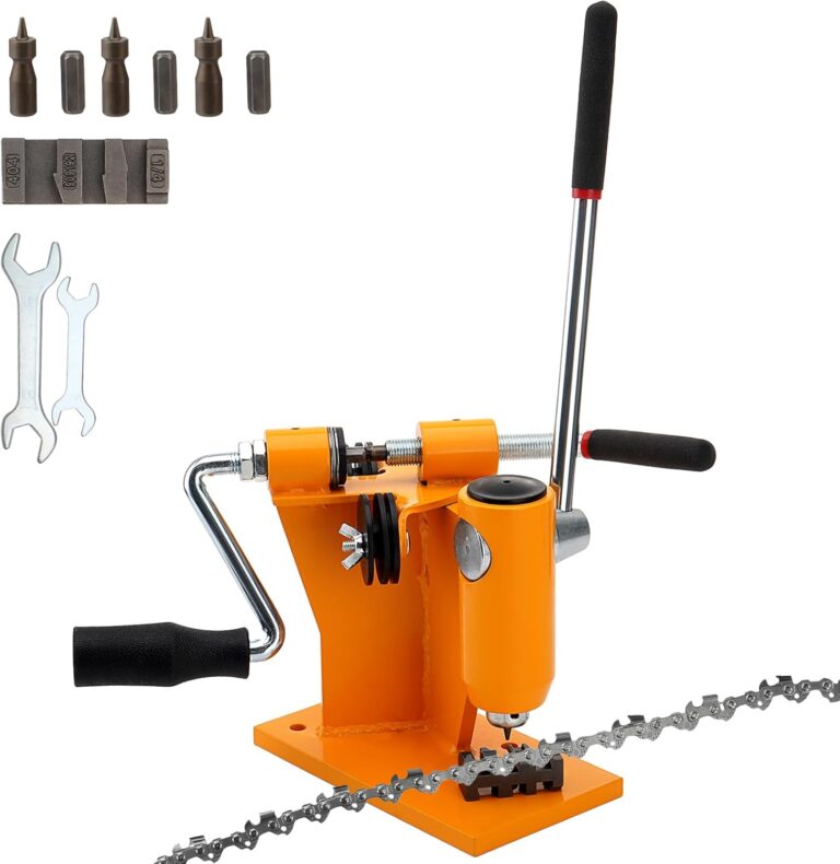 2-in-1 Chainsaw Chain Breaker & Spinner Kit | Manual Bench Tool with Anvils, Drill Bits & Wrenches