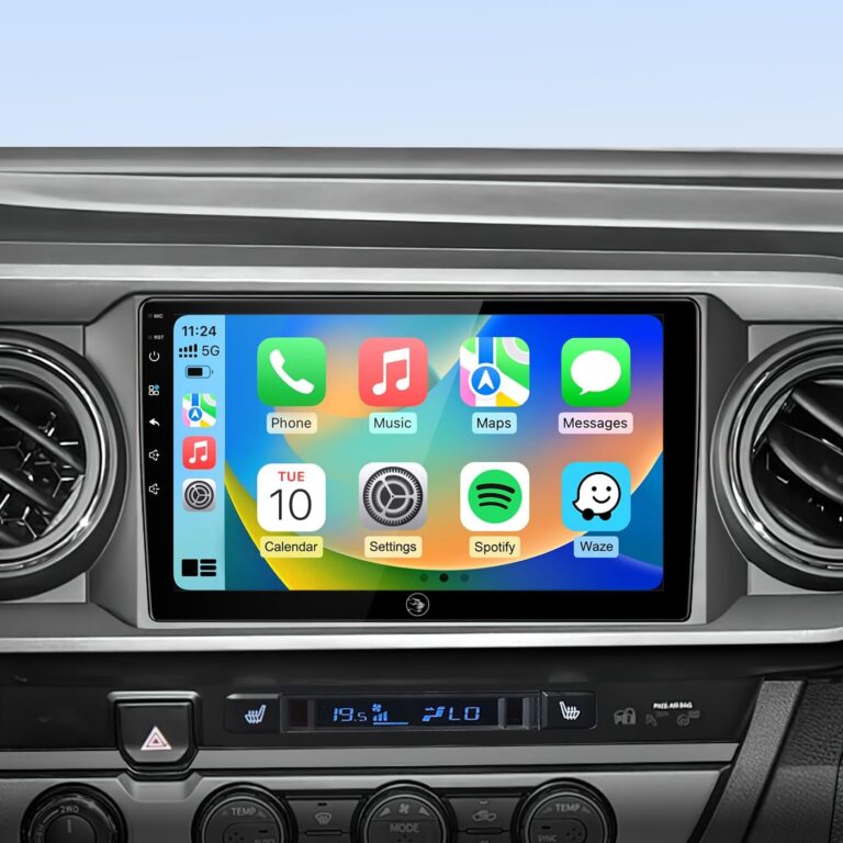 9″ Touch Screen Car Radio for Toyota Tacoma 2016-2020 | Apple CarPlay, Android Auto, GPS Navigation, Bluetooth, HD Backup Camera